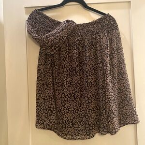 Off the shoulder blouse.
